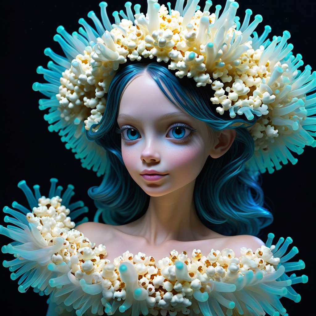 02740-2684679988-biomechanical bioluminescent (popcorn princess_1.2) made out of N30N, _lora_Neon_Sea_Life_0.7_  sea anemone,.png